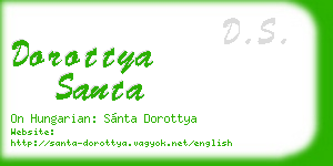 dorottya santa business card