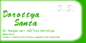 dorottya santa business card